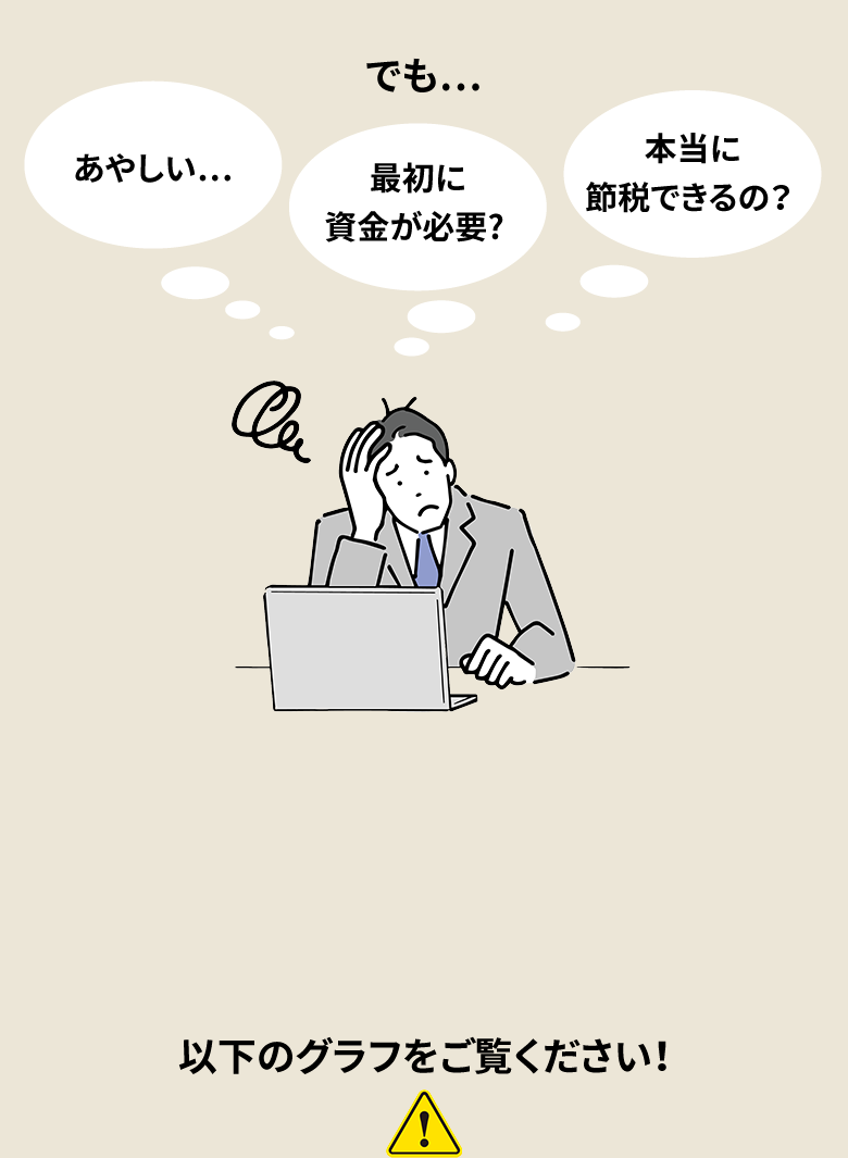 でも・・・あやしい・・・最初に資金が必要？本当に節税できるの？